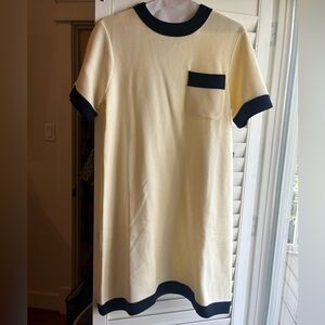 Tuckernuck Cream and Navy Knit Mini Dress